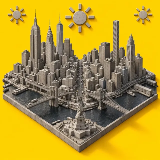 New York in the Concrete style