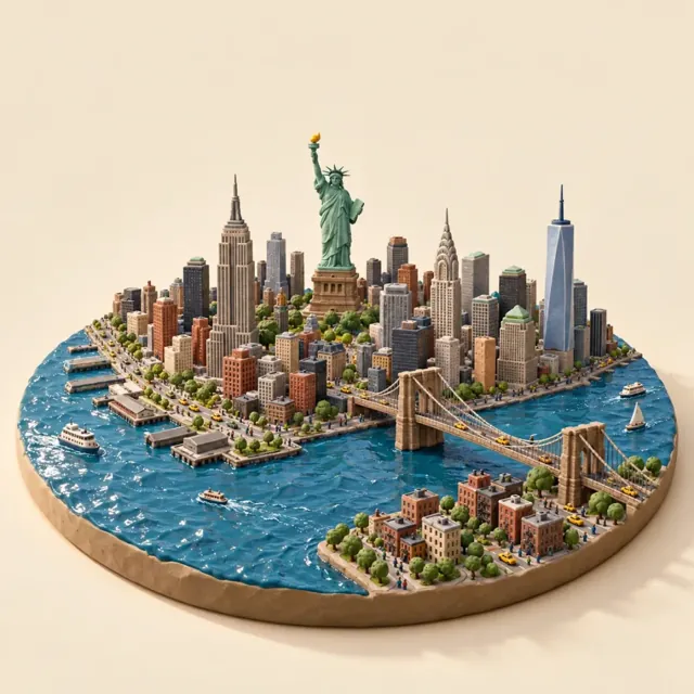New York in the Clay style