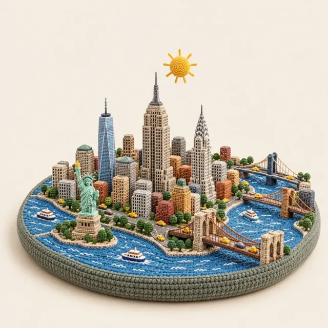 New York in the Crochet style
